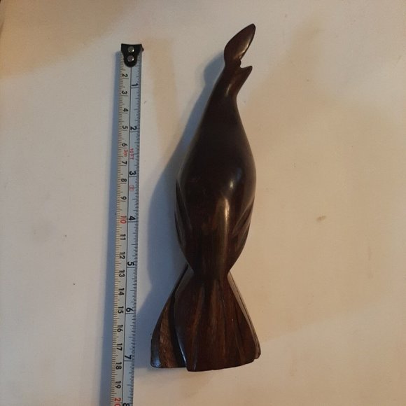 Hand Carved Ironwood Pharaoh Quail Bird Sculpture 7 inch Figurine - Picture 11 of 11